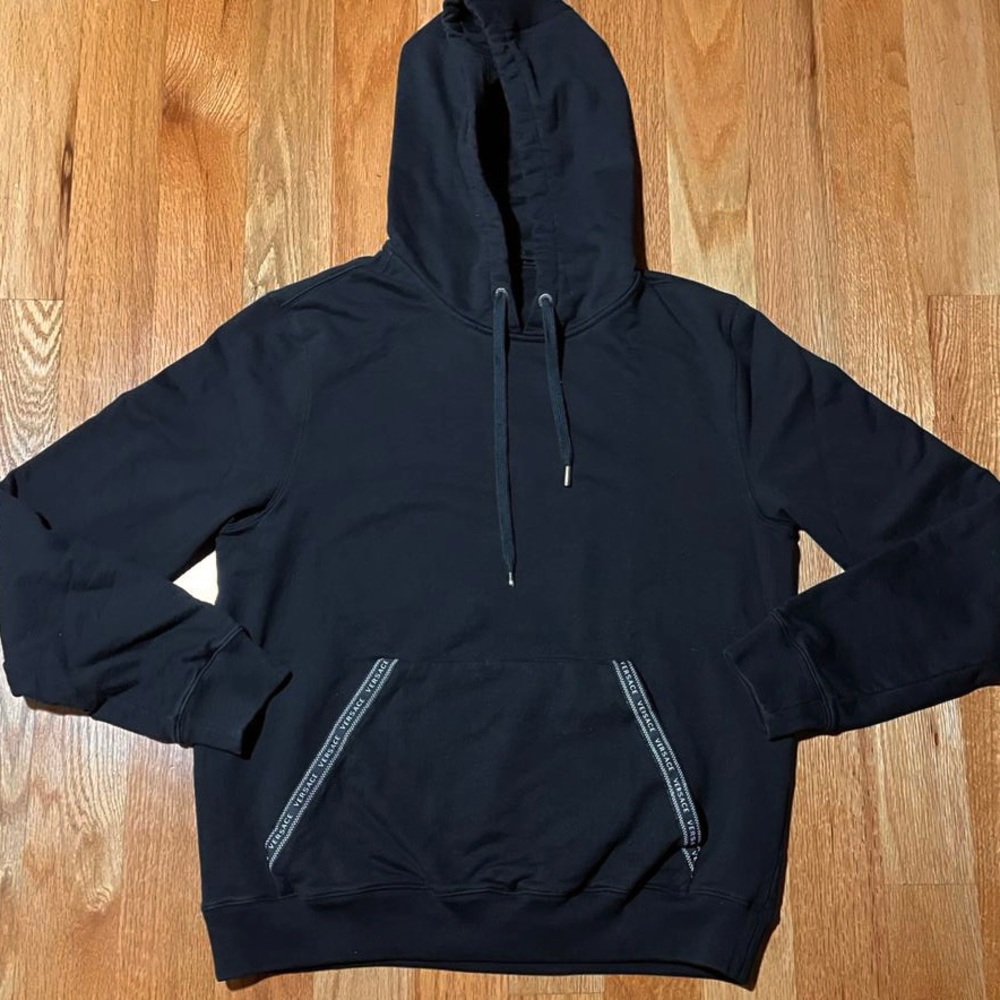 Versace Runway Logo Tape Hoodie 🔥
